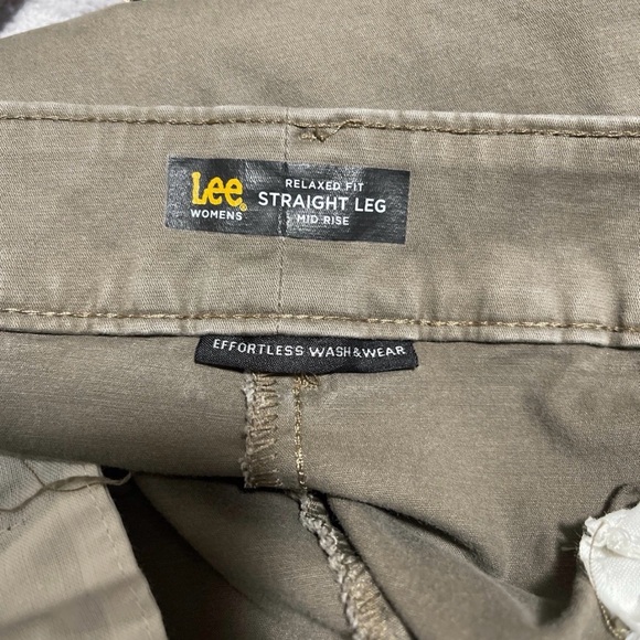 Women’s Lee plus sized brown casual pants - Picture 3 of 3